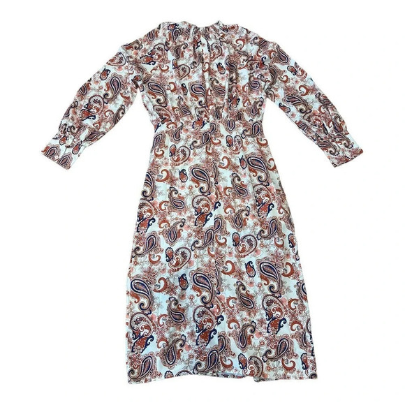 MOTF PREMIUM PAISLEY PRINT SHIRT DRESS - Picture 9 of 13
